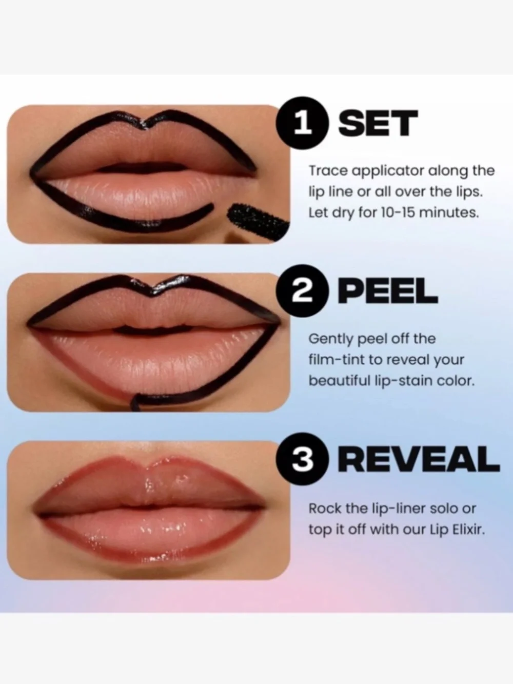 ❤️3 for $25❤️ SACHEU Peel Off Lip Liner STAY-N in 07 getREDy